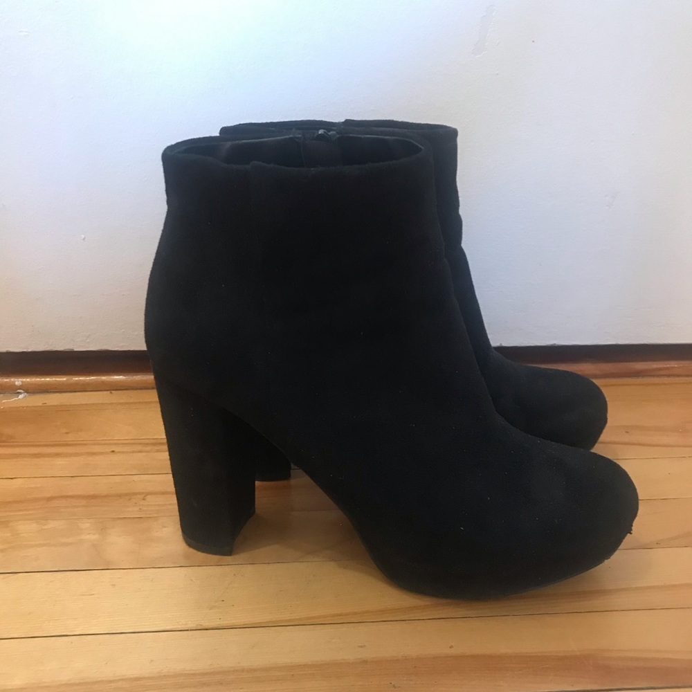 Classic Black Heeled Boots